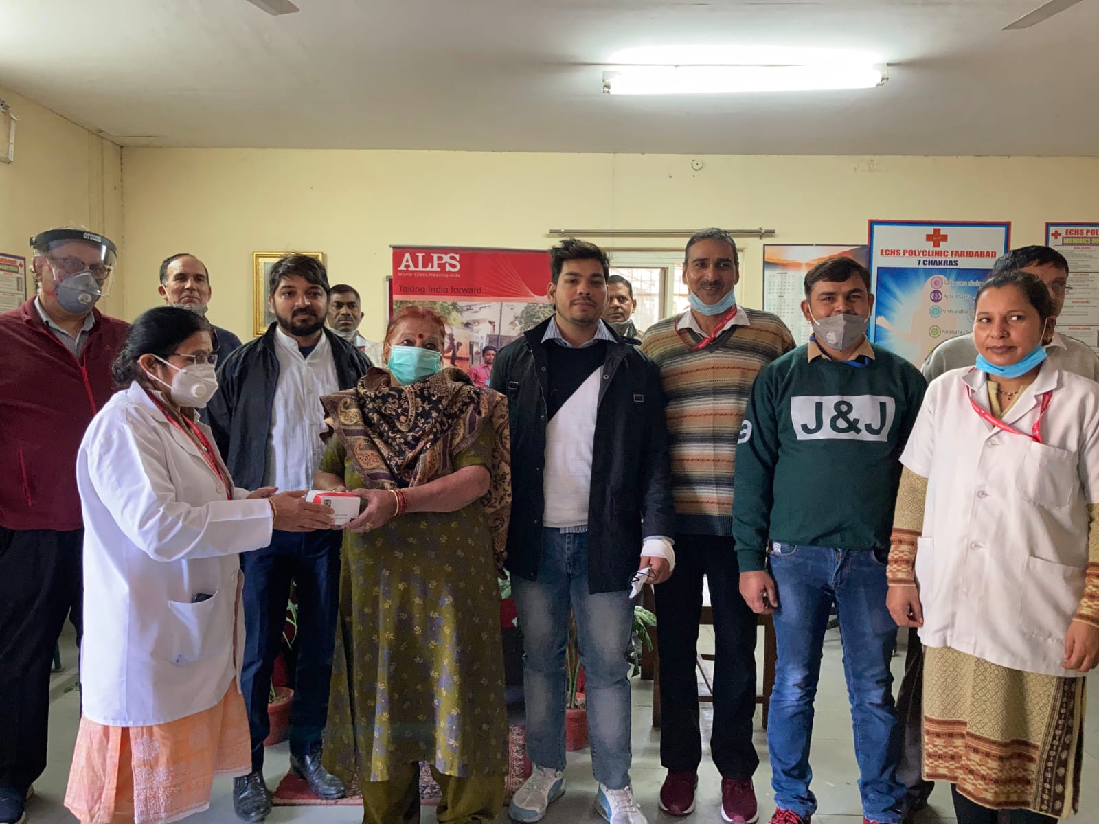 Hearing aid distribution camp — ECHS Polyclinic Faridabad
